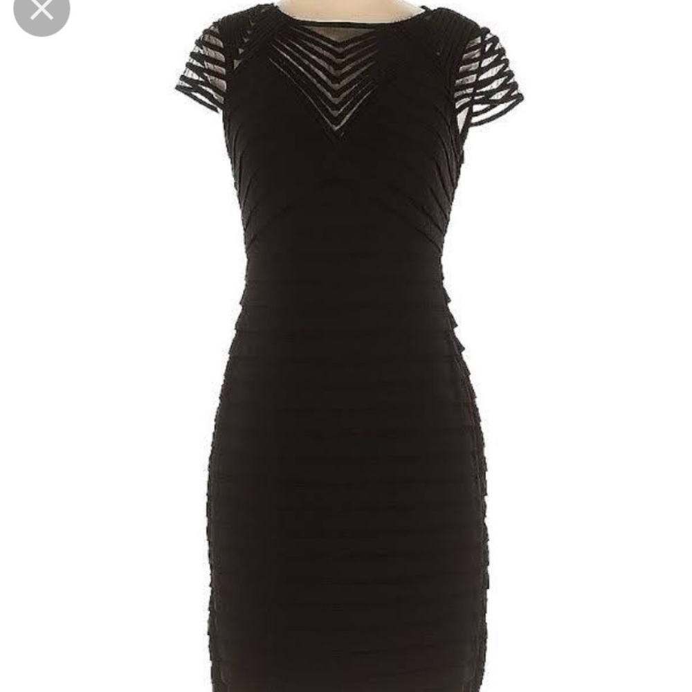 Adrianna Papell black cocktail dress